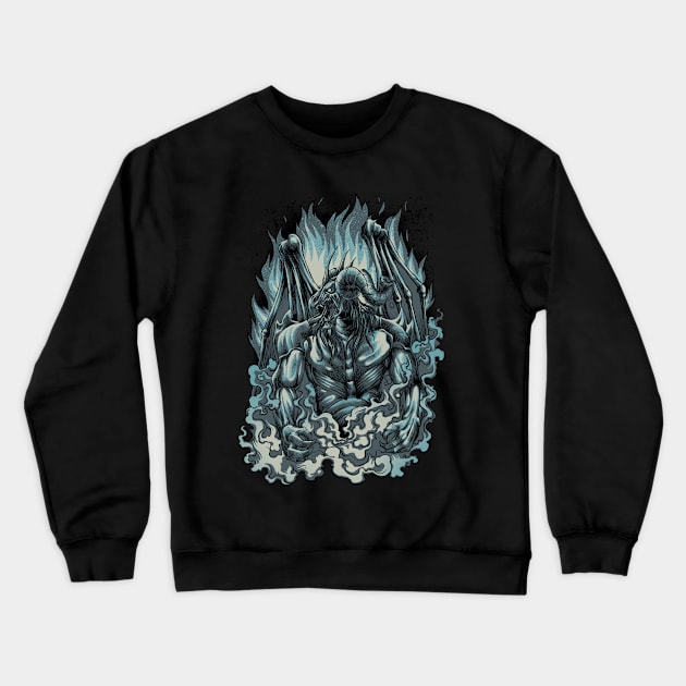 Baphomet Crewneck Sweatshirt by Johanrahadi